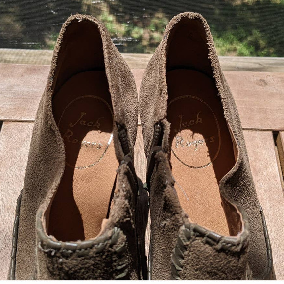 Jack Rogers Women's Kyle Suede Boot Olive Green Size 6.5 - Picture 6 of 10